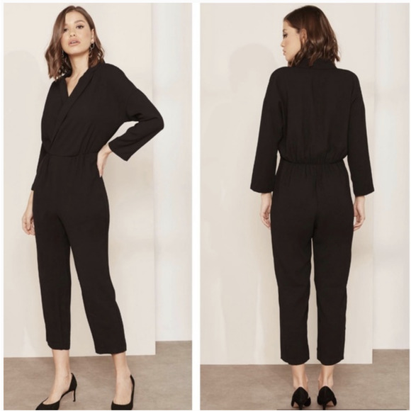J. Crew Pants & Jumpsuits J Crew Lapel Jumpsuit In Black Everyday